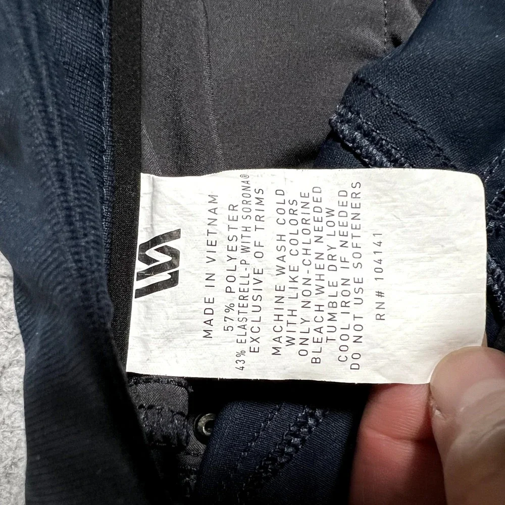 VRST Pants Mens 32x28 Blue Commuter Tech Slim Fit Casual Preppy Pockets Logo - Picture 10 of 12